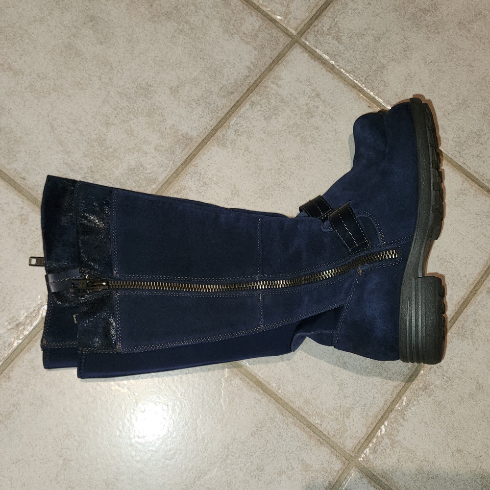 Earth Origins by Earth blue partial suede boots Suze 6M - Picture 10 of 17